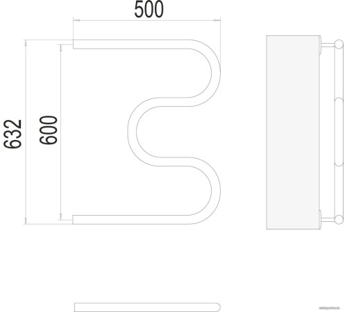 Полотенцесушитель TERMINUS М-образный 1