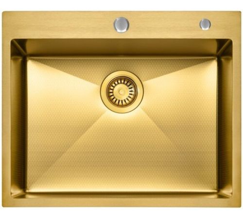 Кухонная мойка Diamond 600*500, коландер, дозатор GOLD DECOR