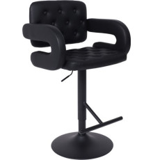 Стул с подлокотниками AksHome Elton черный/черный