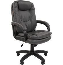 Офисное кресло CHAIRMAN 668LT N черный пластик/экопремиум серый