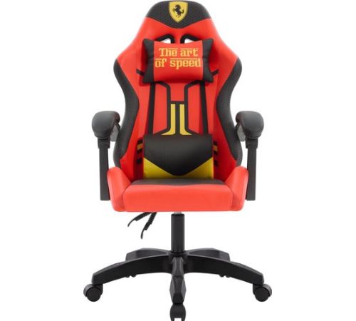 Игровое геймерское кресло Defender Legas черный/красный