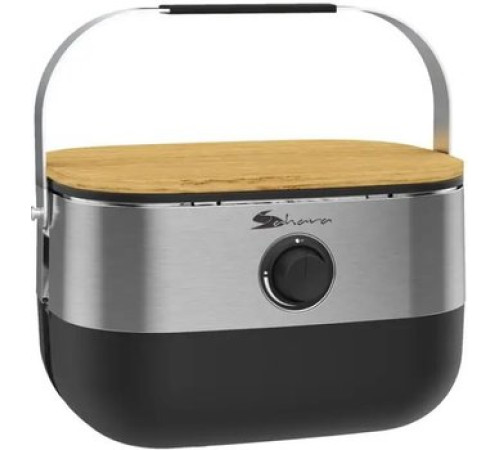 Портативный газовый гриль Sahara Mini BBQ серебристый