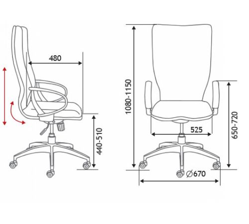 Кресло Norden IQ CX0898H-0-223 белый/темно-синий