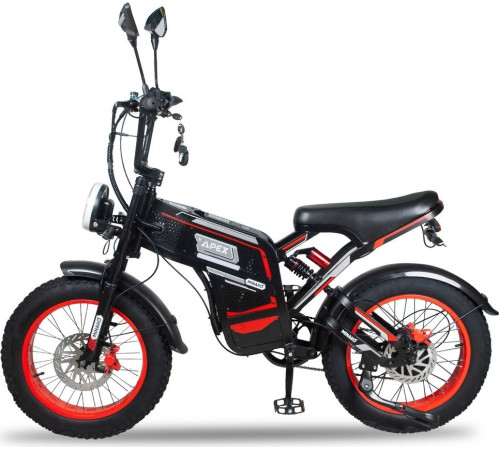 Электровелосипед Minako Apex 2025 черный/красный