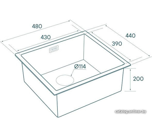 Кухонная мойка Paulmark Aller 48 Uni PM804844-BG золото/брашированное золото