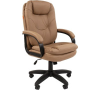 Офисное кресло CHAIRMAN 668LT N черный пластик/экопремиум бежевый