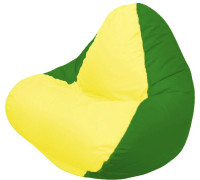 Кресло-мешок Flagman Relax Г4.1-030 зеленый/желтый