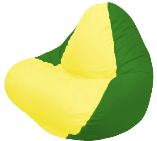 Кресло-мешок Flagman Relax Г4.1-030 зеленый/желтый