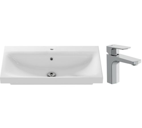 Умывальник Cersanit Moduo 80 S-UM-MOD80/1 + 63055