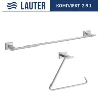 Набор аксессуаров для ванной Lauter 21TS1017 + 21TS1013 Chrome, 2 предмета