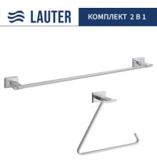 Набор аксессуаров для ванной Lauter 21TS1017 + 21TS1013 Chrome, 2 предмета