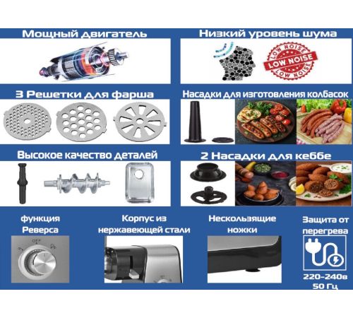 Мясорубка Renova MG300-R1SP