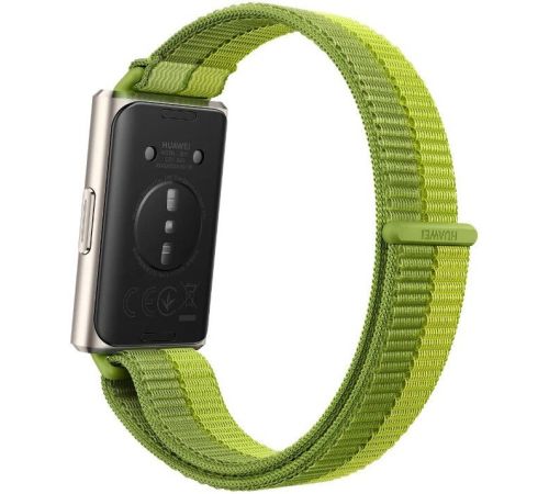 Фитнес-браслет Huawei Band 11 Pro серый, с зеленым нейлоновым ремешком, международная версия