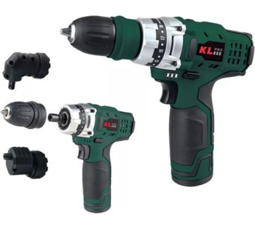 Дрель-шуруповерт KLPRO KLNM1020S с 2-мя АКБ, кейс