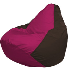 Кресло-мешок Flagman Груша Макси Г2.1-372 коричневый/фуксия