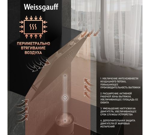 Кухонная вытяжка Weissgauff Lyra BL