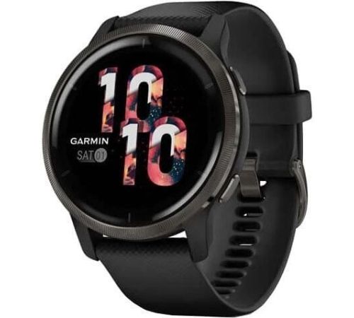 Умные часы Garmin Venu 2 сланцевая нержавеющая сталь/черный