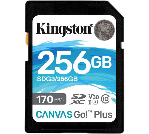 Карта памяти Kingston Canvas Go! Plus SDXC 256GB SDG3/256GB