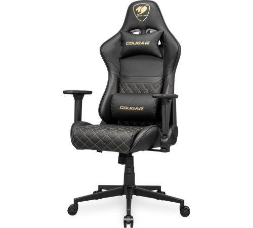 Игровое геймерское кресло Cougar Armor One V2 Gold черный/золотистый