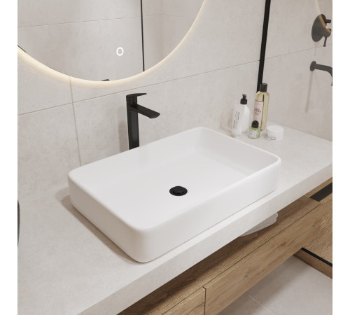 Умывальник Lauter 21842 + клапан 21190W + сифон 21635W белый матовый