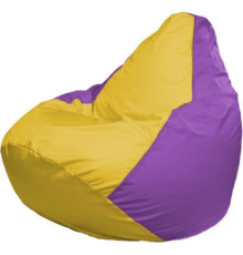 Кресло-мешок Flagman Груша Макси Г2.1-253 сиреневый/желтый