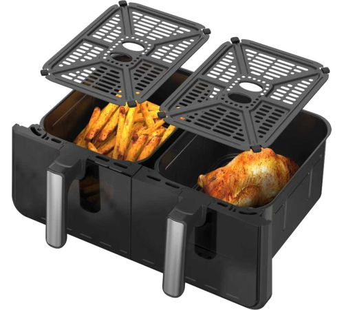 Аэрогриль аэрофритюрница Brevio Dual WD 10L