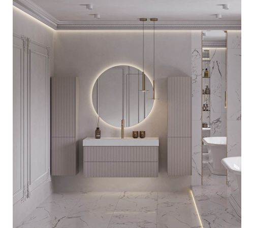Умывальник Belux Триумф 1000 18, белый матовый/Solid Surface