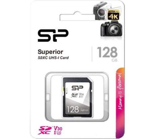 Карта памяти Silicon-Power Superior SDXC SP128GBSDXCV3V10 64GB