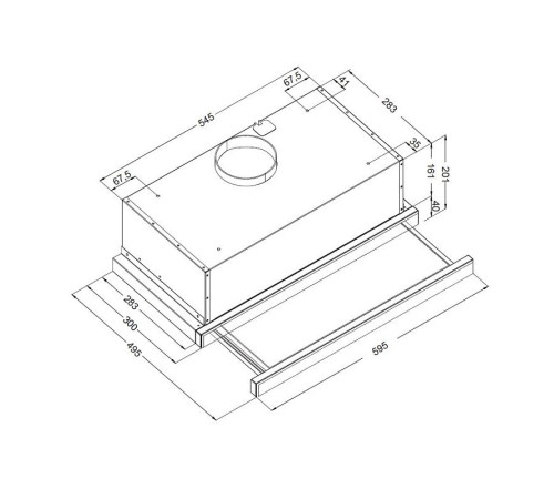 Кухонная вытяжка Korting KHP 6512 N