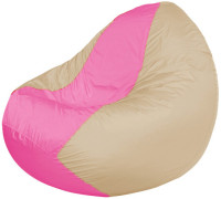 Кресло-мешок Flagman Classic К2.1-192 бежевый/розовый
