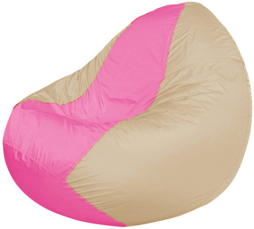 Кресло-мешок Flagman Classic К2.1-192 бежевый/розовый