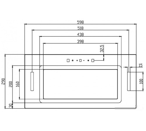 Кухонная вытяжка Schtoff Armonia 60 черный