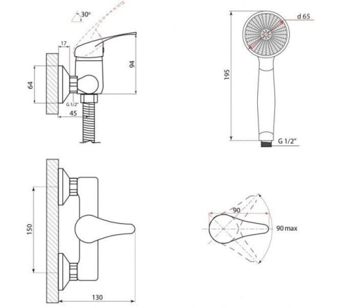 Смеситель Славен П40