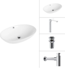 Умывальник Lauter 21709 + Rio 21AM12672 + сифон 21635CH + дон.клапан 21190CH хром