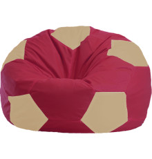Кресло-мешок Flagman Мяч Стандарт М1.1-304 бордовый/светло-бежевый