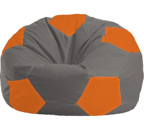 Кресло-мешок Flagman Мяч Стандарт М1.1-342 серый/оранжевый
