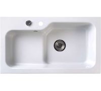 Кухонная мойка Belux SG-REC-HALF-8045 белый кварц