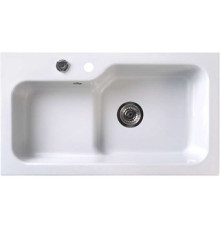 Кухонная мойка Belux SG-REC-HALF-8045 белый кварц