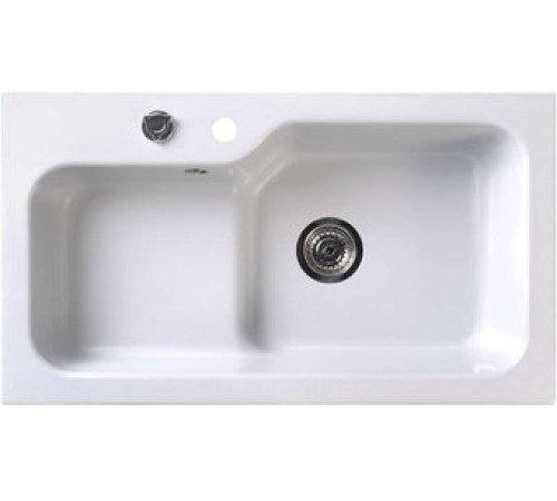 Кухонная мойка Belux SG-REC-HALF-8045 белый кварц