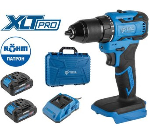 Дрель-шуруповерт Bull SR 1804 2329056 с 2-мя АКБ, кейс
