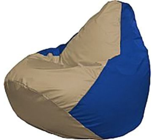 Кресло-мешок Flagman Груша Мега Super Г5.1-85 тёмно-бежевый/синий