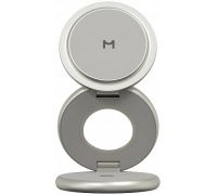 Беспроводное зарядное Magssory Signature Disc Pro для Apple 3 в 1 WCH073 титановый