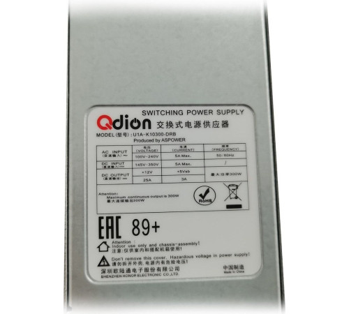 Блок питания Qdion U1A-K10300-DRB