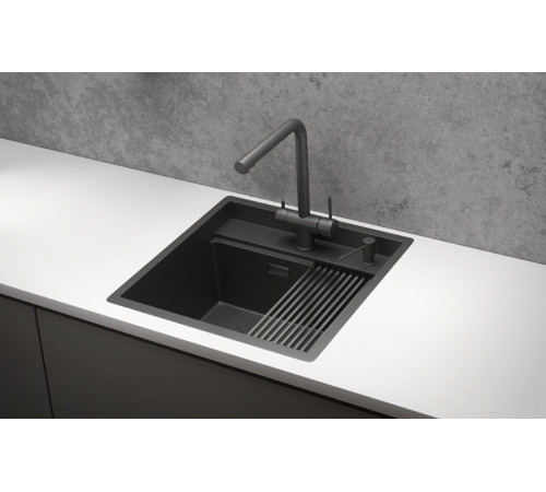 Кухонная мойка Granula KS-5051 черный матовый