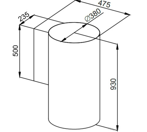 Кухонная вытяжка MAUNFELD Lee Wall sensor 39 черный