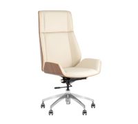 Офисное кресло TopChairs Crown SN A312-A 8383-1 Walnut Back бежевый