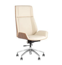 Офисное кресло TopChairs Crown SN A312-A 8383-1 Walnut Back бежевый