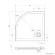 Душевой поддон BelBagno TRAY-MR-UNO-R-90-550-35-NERO 90x90