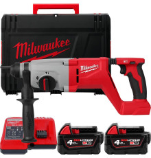 Перфоратор Milwaukee M18 M18BLHACD26-402X 4933492480 с 2-мя АКБ, кейс