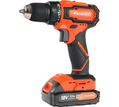Дрель-шуруповерт Patriot BR 207UES 180301507 с 2-мя АКБ, кейс